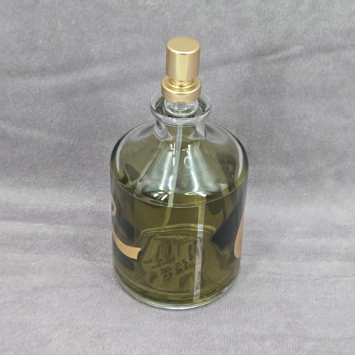 Curve Men's Green Gold Cologne Perfume 4.2 FL OZ 125 ML Glass Empty Bottle Only