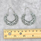 Silver Floral Star Drop Hook Dangle Floral Boho Earring Fashion Jewelry JB2-57