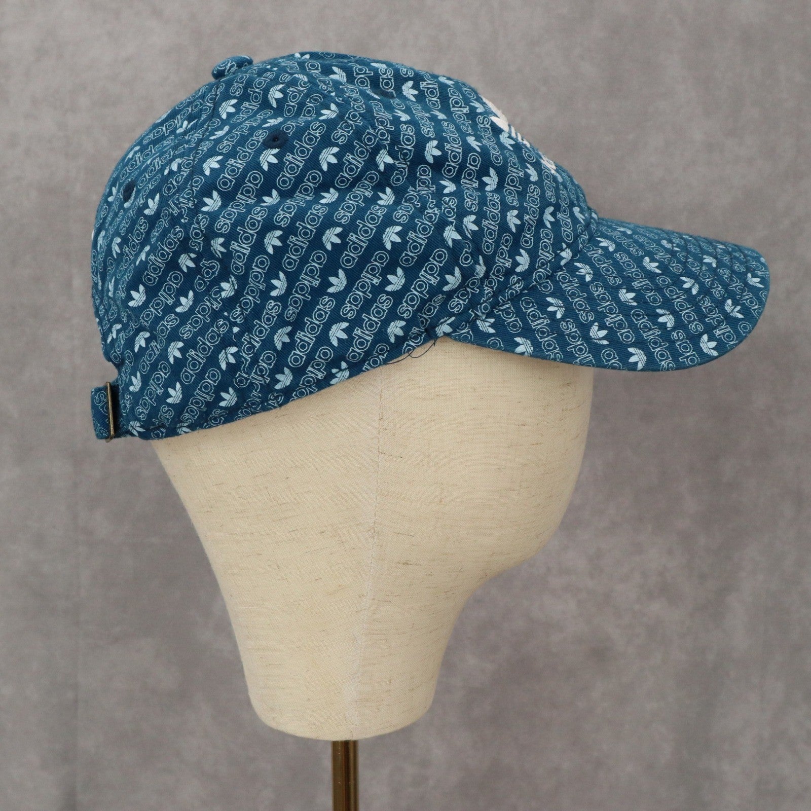 Adidas Blue Logo Golf Cloth Strap Athletic Performance Buckle Baseball Cap Hat