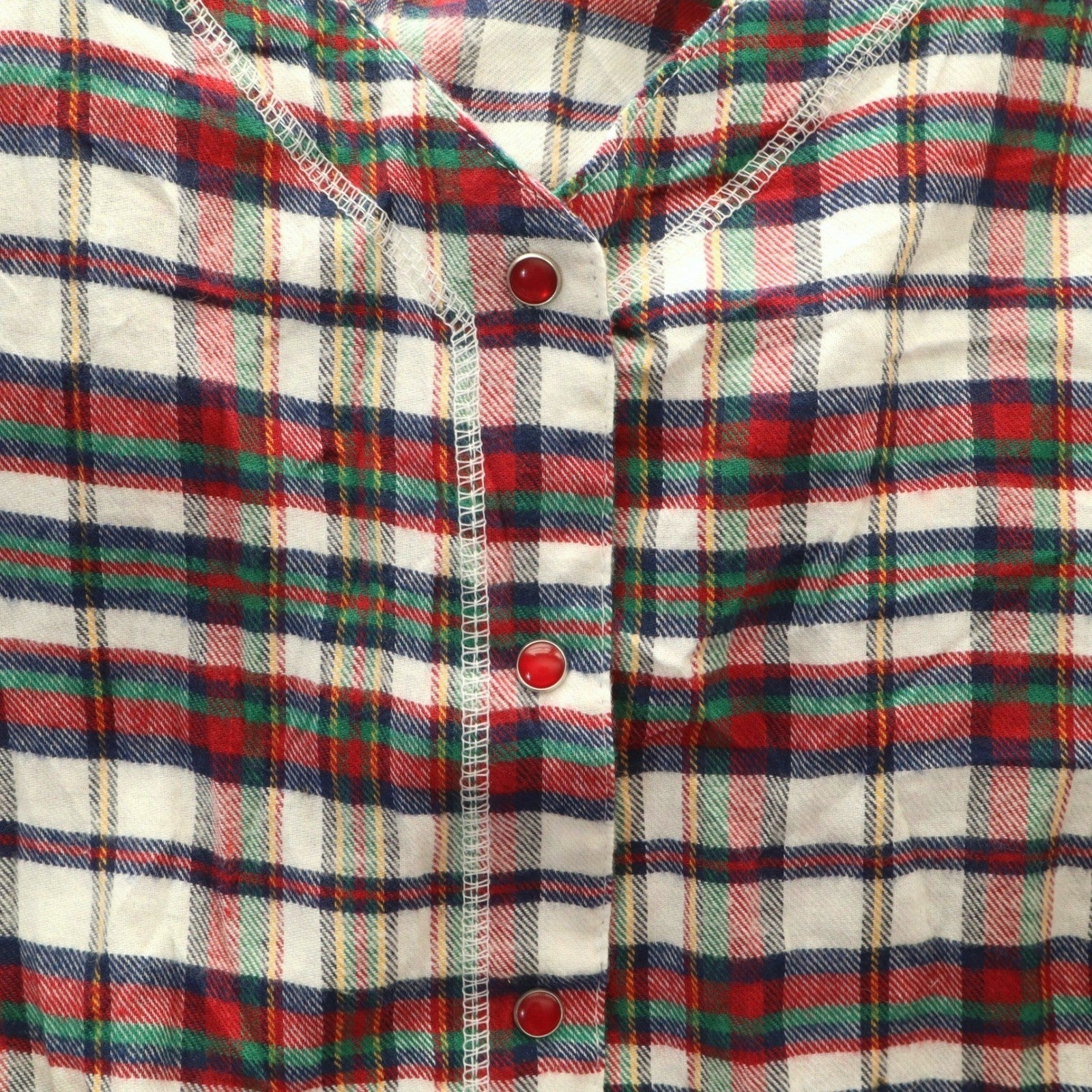 Buffalo Maxi Flannel Plaid Granny Cottage Pearl Snap Electric VTG Dress 18/20 1X