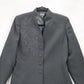 Kasper Black Embroidered Floral Mandarin Blazers Jackets Coats Business Formal 6