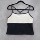 Ocean Gear Blue White Racerback Strap Crop Swim Beach Tankini Tank Top XL