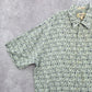 Campia Moda Beach Palm Tropical Surf Island Vintage Relax Hawaiian Shirt Large