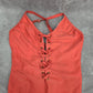 Shein Orange One Piece Swimsuits Swimwear Size Large