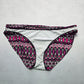 Purple Geometric Swim Beach Cheeky Hipster Flirty Boho Bikini Bottom L Large