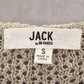 Jack By BB Dakota Tan Linen Cotton Pullover Knit Preppy Sweater Small