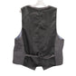 Sovereign Codes Gray Checker 5 Button Point Pocket Waistcoat Formal Suit Vest XL