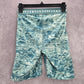 Under Armour Green Print Heatgear Compression Stretch Active Pants Shorts Small