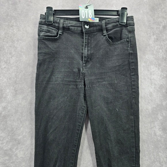 William Rast Black Skinny Sculpted Stretch High Rise Denim Pants Jeans 28