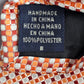Van Heusen Orange Silver Geometric Checker Executive 100% Polyester Neck Tie