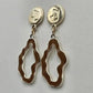 Musical Notes Gold Brown Dangle Hook Boho Retro Earrings Fashion Jewelry E29