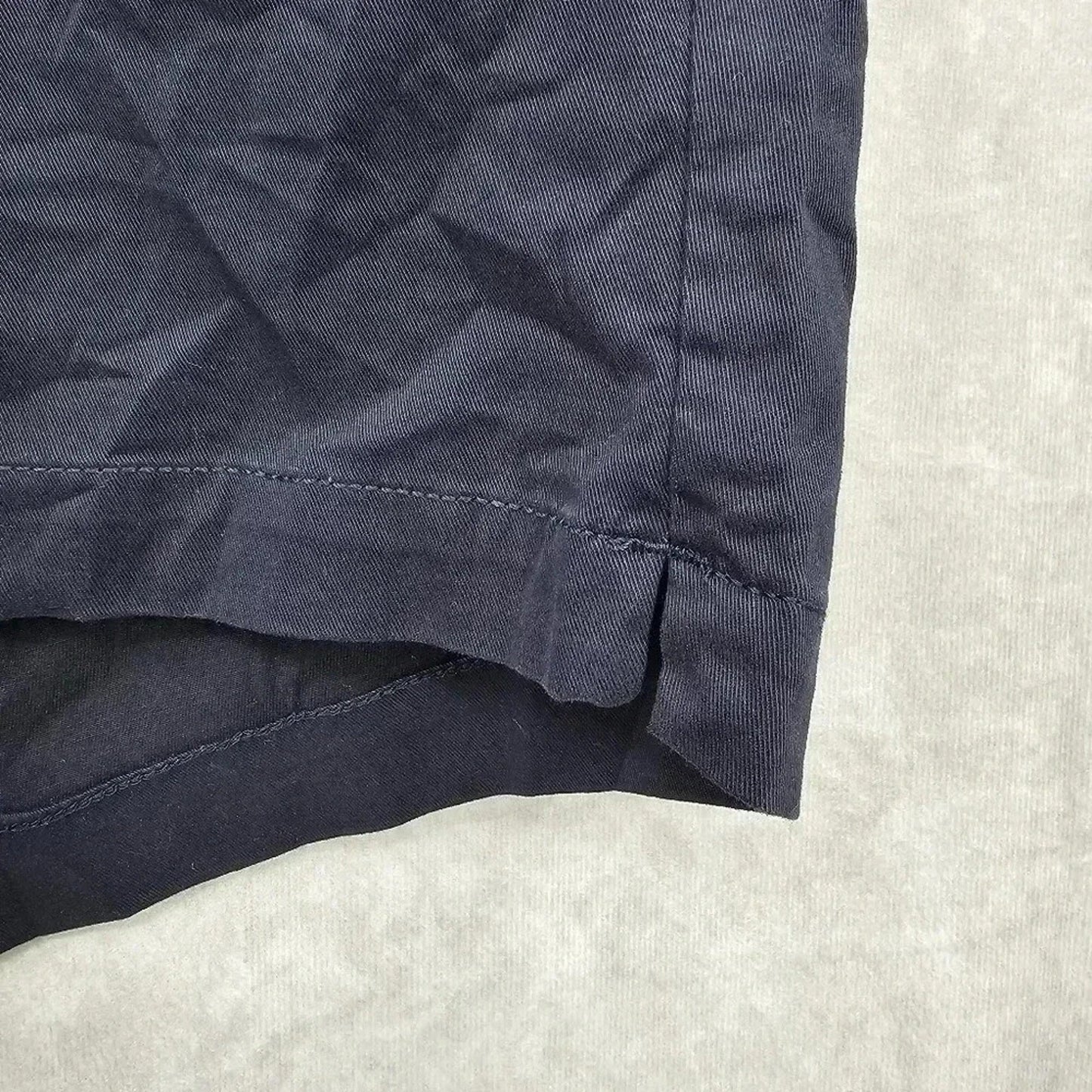 Lane Bryant Navy Blue Cotton Flat Womens Preppy Front Shorts Size 26 3X NWT