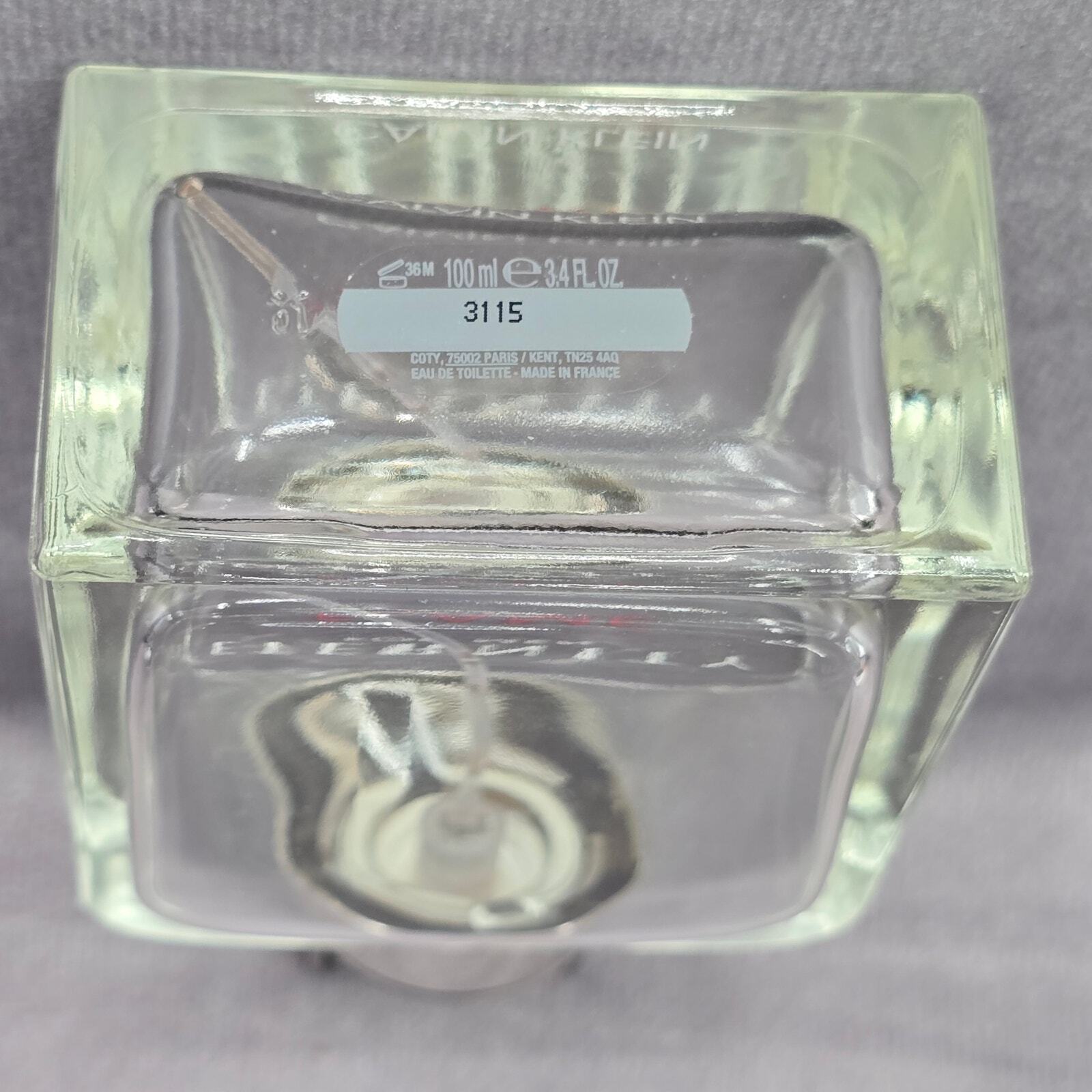 Calvin Klein Eternity Flame 3.4 FL OZ 100 ML Empty Glass Bottle Only