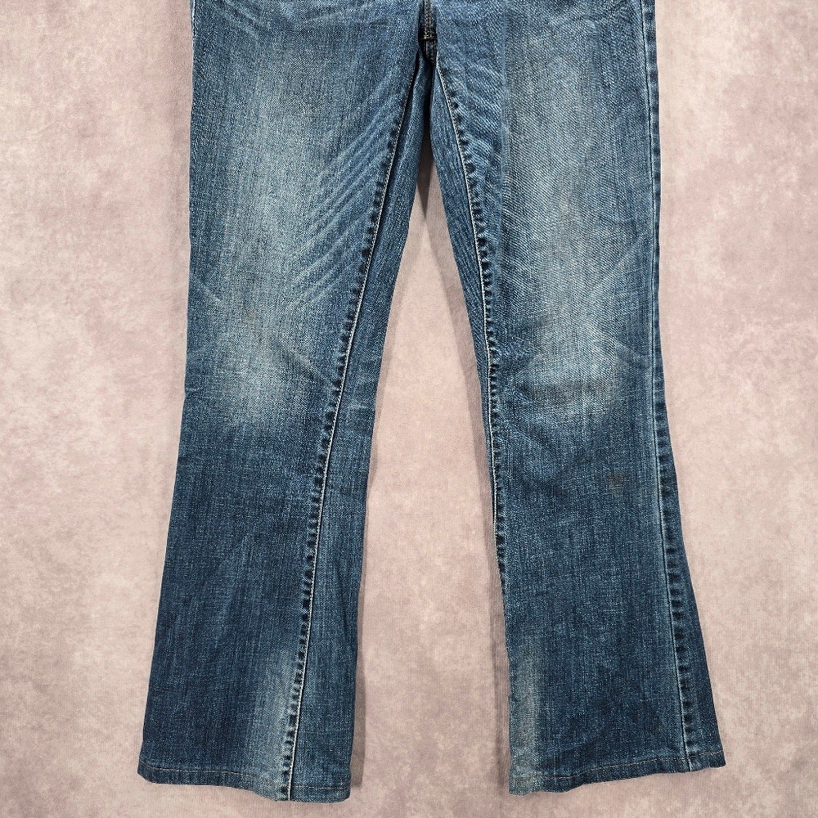 Apt. 9 Blue Bootcut Modern Fit Straight Flare Denim Jeans Pants 4