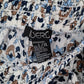 Indero Blue Floral Wide Leg Boho Pull On Straight Leg Trousers Pant L/XL