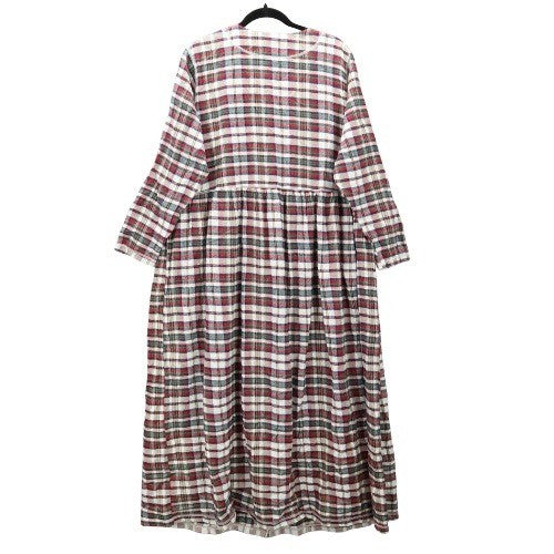 Buffalo Maxi Flannel Plaid Granny Cottage Pearl Snap Electric VTG Dress 18/20 1X