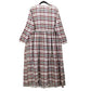 Buffalo Maxi Flannel Plaid Granny Cottage Pearl Snap Electric VTG Dress 18/20 1X