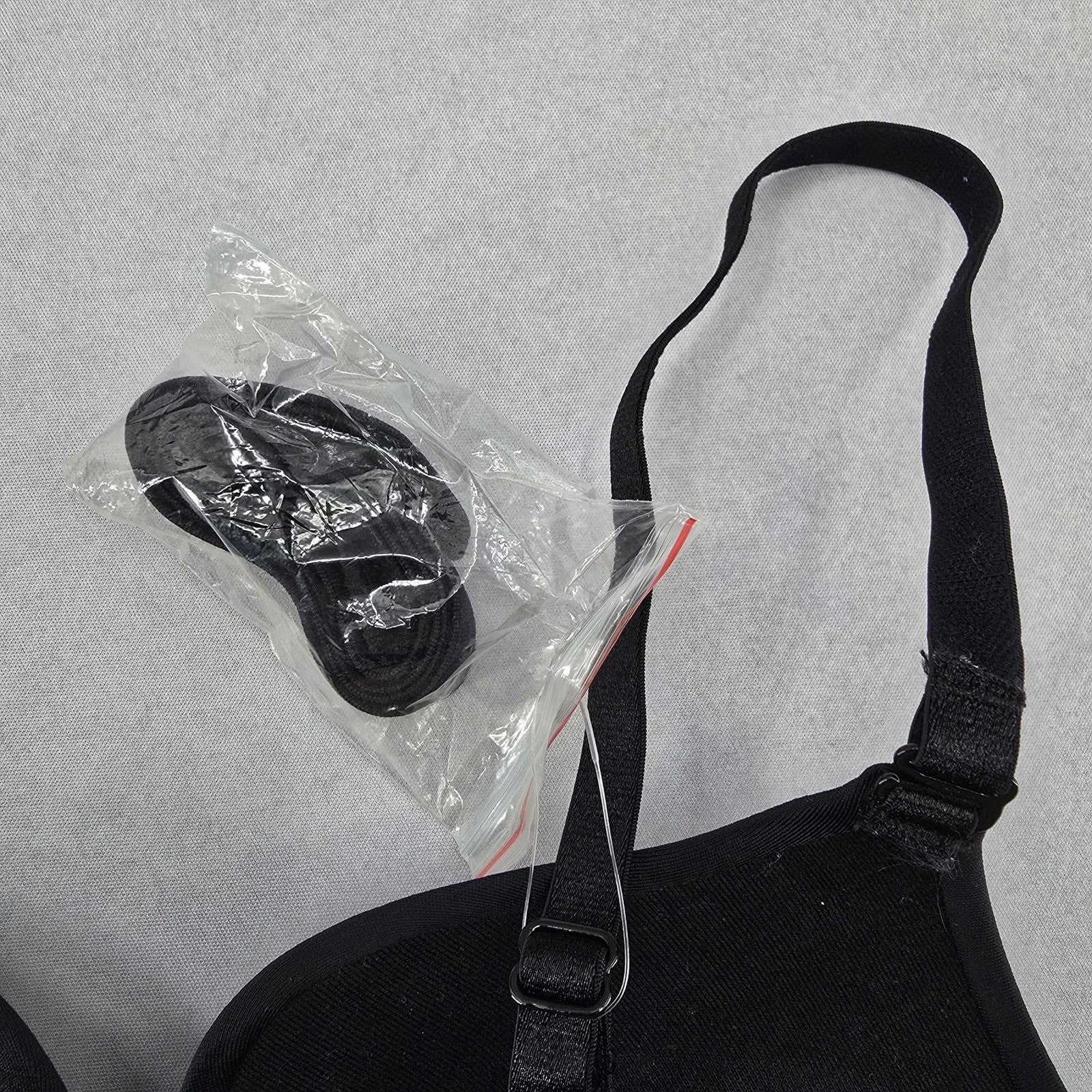 Black Padded Wired Push Up Plunge Bra Bikini Bralette Swim Top 34B