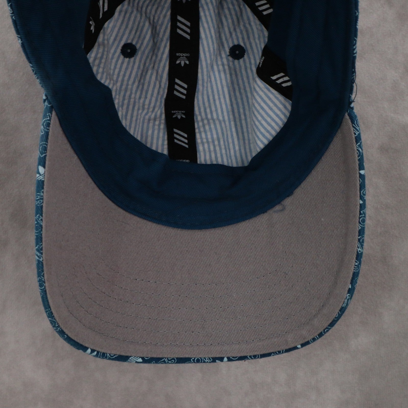 Adidas Blue Logo Golf Cloth Strap Athletic Performance Buckle Baseball Cap Hat
