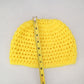 Yellow Cable Knit Y2k Vintage Handmade Cozy Winter Beanie Cap Hat