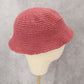 Pink Cable Knit Handmade Y2K Cozy Preppy Vintage Bucket Beanie Cap Hat