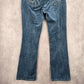 Riders By Lee Mid Rise Boot Cut Straight Blue Denim Pants Jeans Size 14M