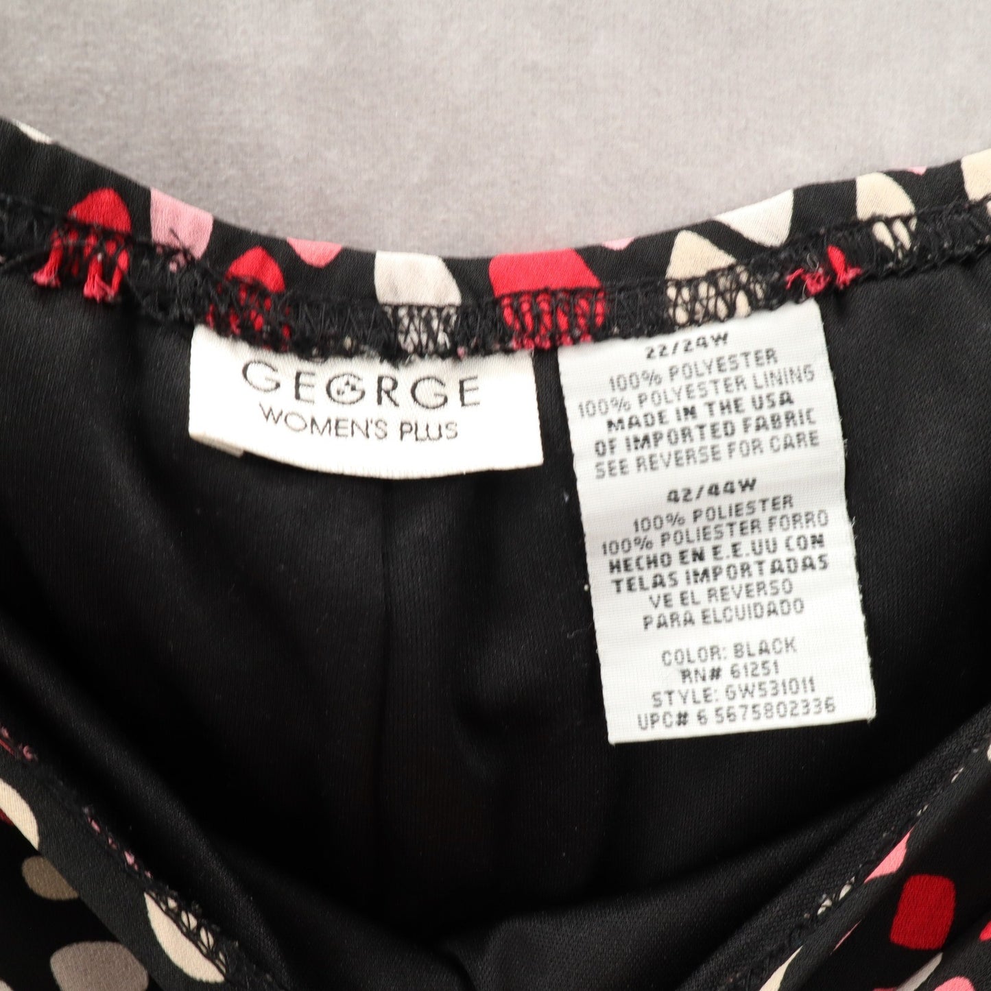 George Polka Dot Pull On Retro Chic Flowy Flare Festival Swing Skirt Plus 22/24W