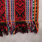 Red Tassel Geometric Rectangle Tribal Boho Shawl Wrap Scarf