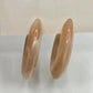 Brown Half Hoop Circle Boho Retro Fashion Jewelry Earrings E07
