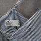 Hollister Blue Stripe Fit Flare Cutout Nautical Beach Tie Preppy Dress Small S