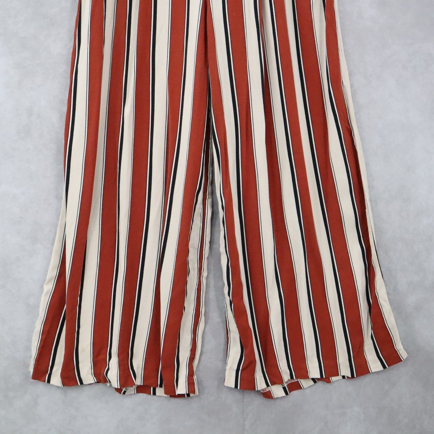 H&M Blown Striped Palazzo Wide Leg Boho Harem Trouser Pull On Pants Small 6
