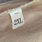 Cream Tan Smock High Rise Wide Leg Pocket Flowy Boho Dress Pants Plus 2XL