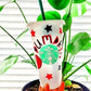 Starbucks 24oz Pumpkin Stars Cup Much Reusable Cold Tumbler