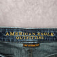 American Eagle Outfitters Dark Blue Denim Straight Pants Skinny 30x30