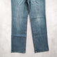 Faded Glory Dark Blue Straight Stretch Eased Jeans Denim Classic 10 Average