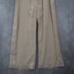 Evolutionary Tan Ruffle Pull On Wide Leg Belt Boho Comfy Trouser Pants L Large