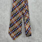 John W. Nordstrom Brown Purple Geometric 100% Silk Italy Men's Neck Tie