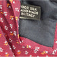 Barneys New York Red Floral Geometric 100% Silk Italy Men's Neck Tie