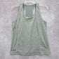 Danskin Now Gray Racerback Sleeveless Tank Top Sportswear Activewear Large