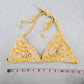 Xhilaration Yellow Tropical Boho Tie Swim Sports Bra Beach Bikini Top M Medium