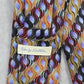 John W. Nordstrom Brown Purple Geometric 100% Silk Italy Men's Neck Tie
