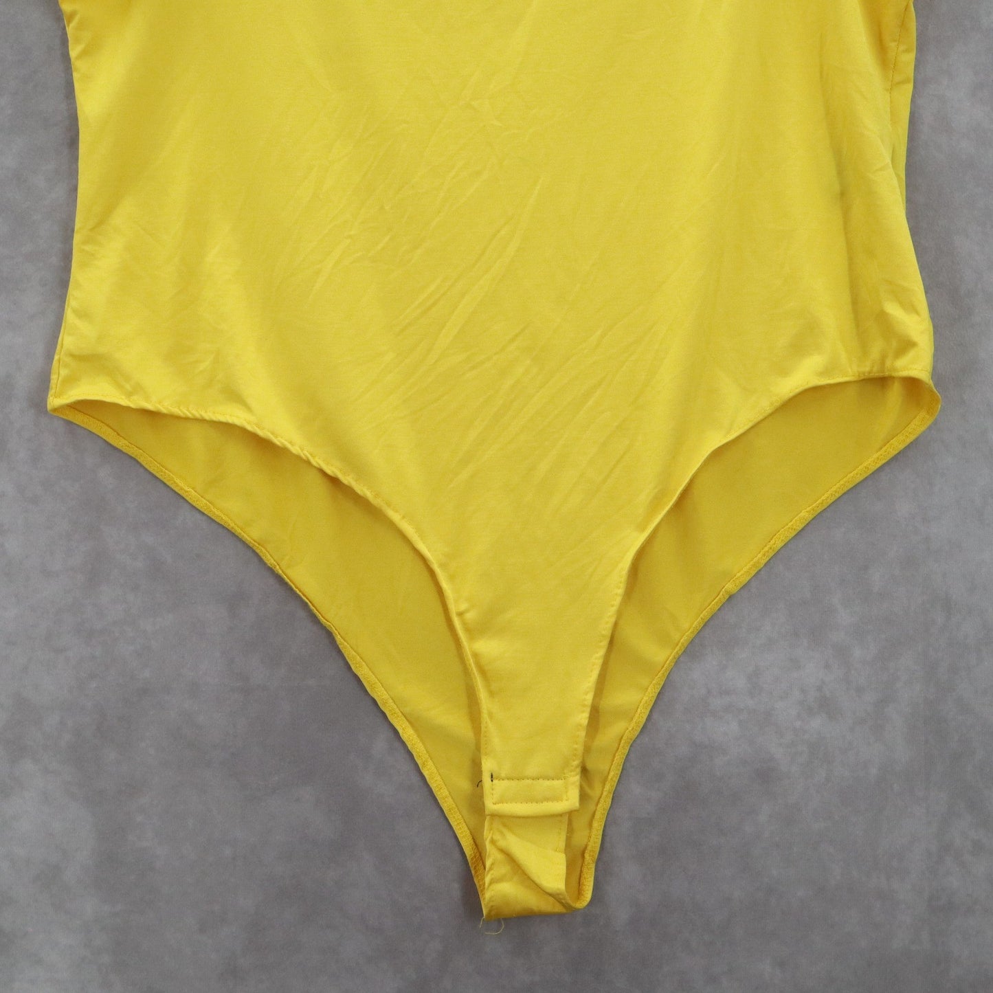 Rouge Collection Yellow Stretch Bodysuit Swim One Piece Bathing Suit Plus 3X
