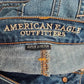 American Eagle Outfitters Super Stretch Blue Jeans Girls Junior Jegging 0 Short