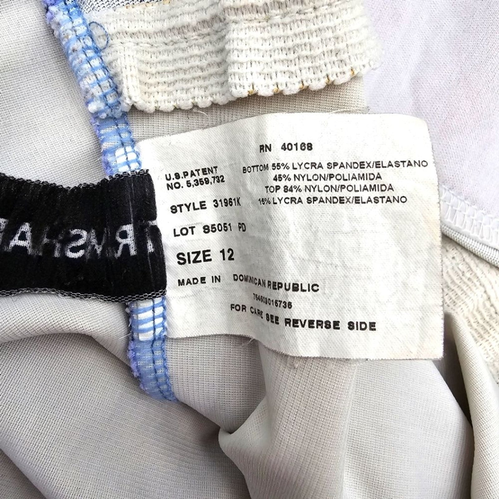 TrimShaper Purple Black Polka Dot One Piece Swimsuit Tummy Control 12