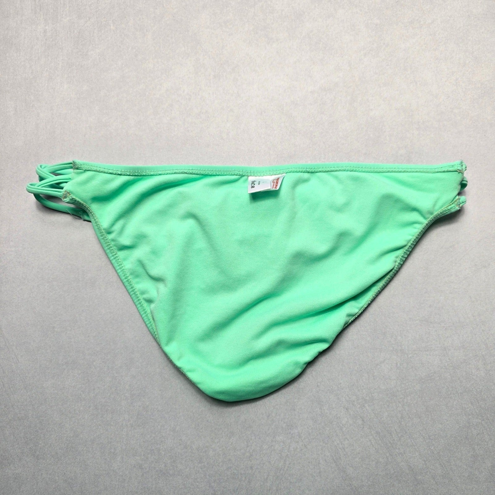 Arizona Jeans Co Green Swim Beach Cheeky Flirty Boho Bikini Bottom L Large