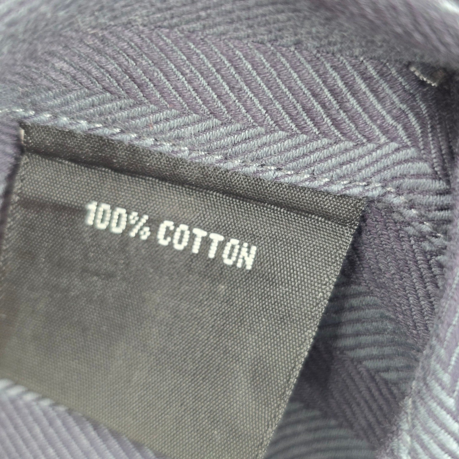 Artisti Italiani Grey Stipe Mens Work Cotton Button Down Dress Shirt XXL