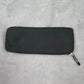 MAC Black White Gold Small Zip Makeup Cosmetics Slim Pouch Bag