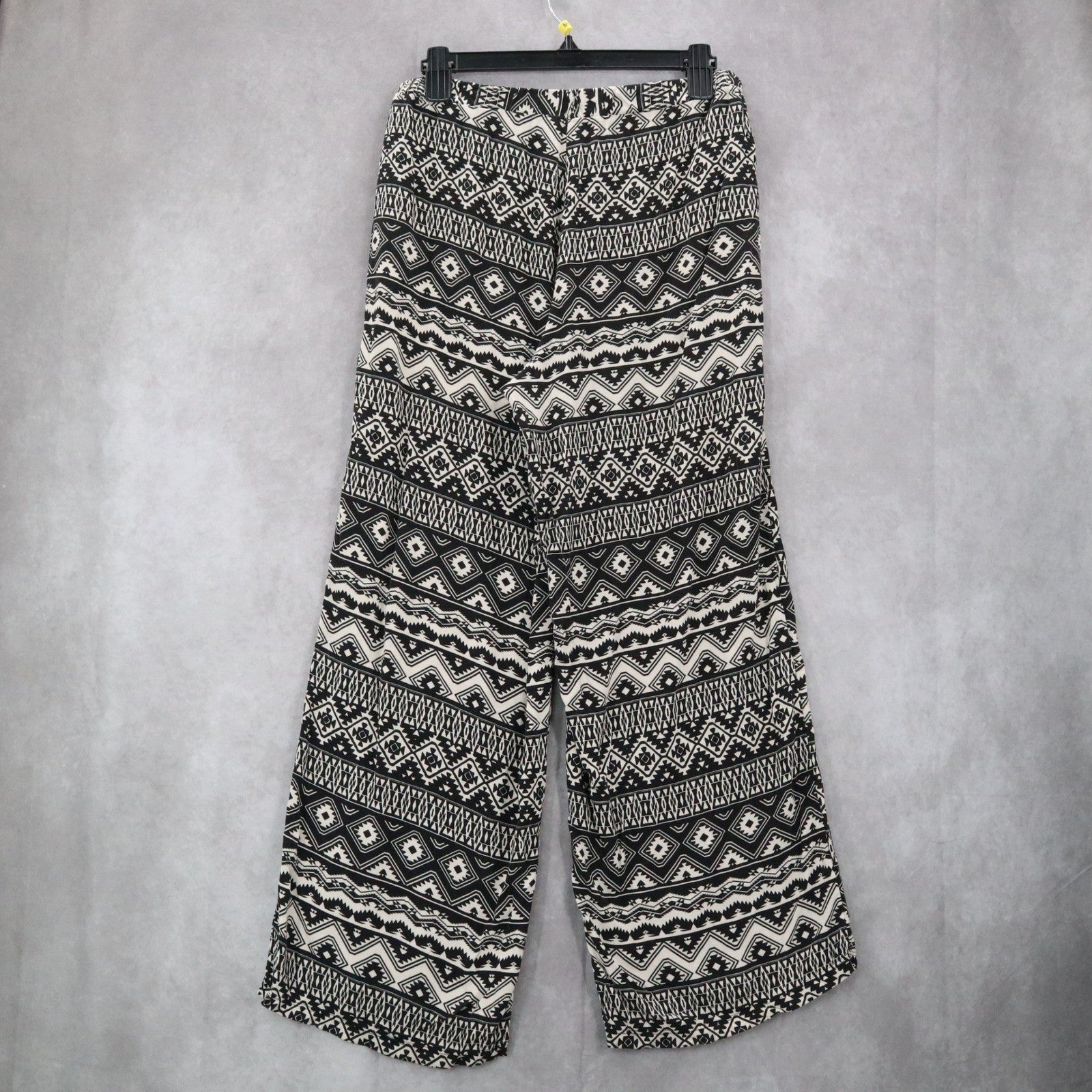 Adam Levine Back Geometric Wide Leg Boho Pull On Elastic Lounge Pants Medium