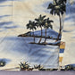 Campia Moda Beach Palm Tropical Surf Island Vintage Relax Hawaiian Shirt L