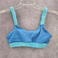 Shein Blue Ribbed Adjustable Strap Bikini Top Swimwear Swimsuit Small